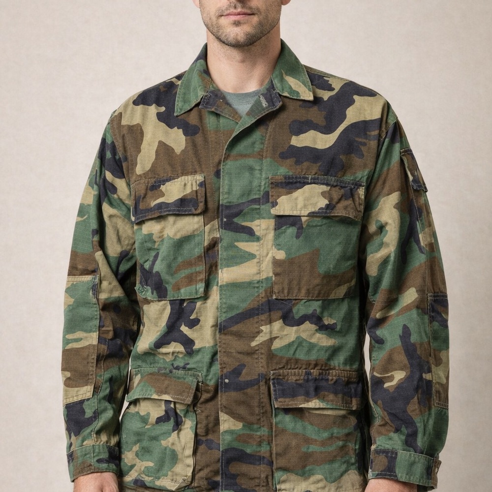 Authentic Military US army jacket M81 woodland camouflage Jacket